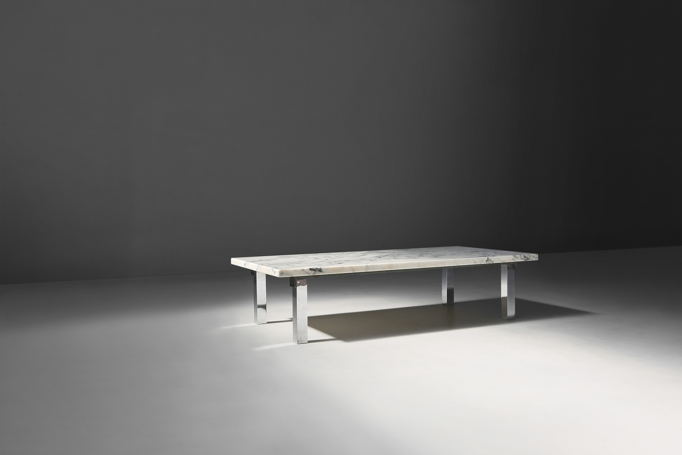 Coffee table with Carrara marble top 1960